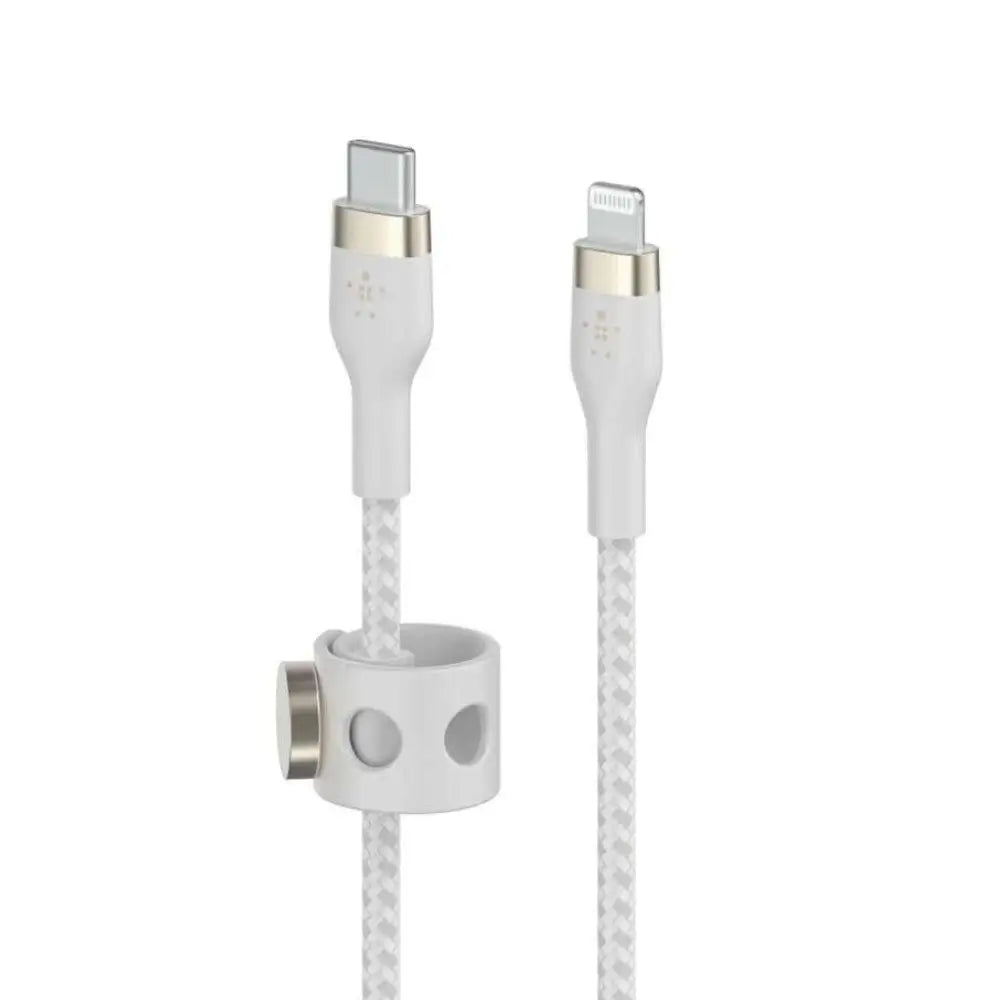 Cable Belkin Pro Flex USB-C a Lightning Cable 2m - Blanco