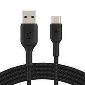 Cable Belkin BoostCharge USB-A a USB-C Braided 1m - Negro