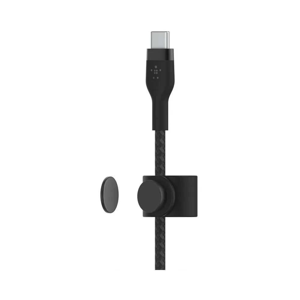 Cable Belkin Pro Flex USB-C a USB-C con correa 2m - Negro