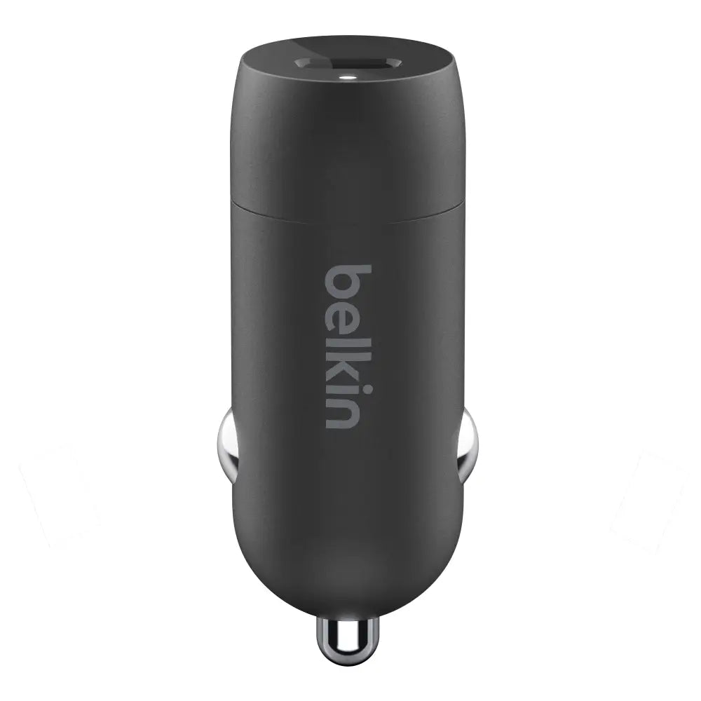 Adaptador de carga para Auto Belkin 30W USB-C + Cable USB-C a USB-C - Negro