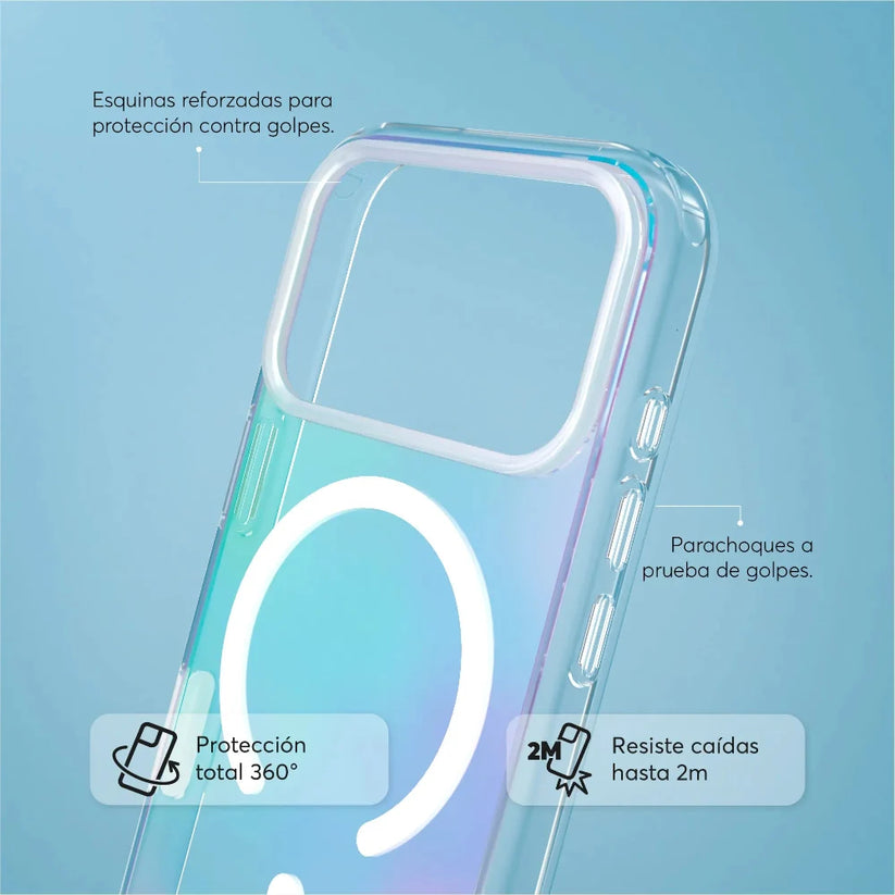 Case_NCO_SafeCase_Clear_con_MagSafe_para_iPhone_18_Pro_Arcoíris_Imagen_posicion_3_iShop_Costa_Rica
