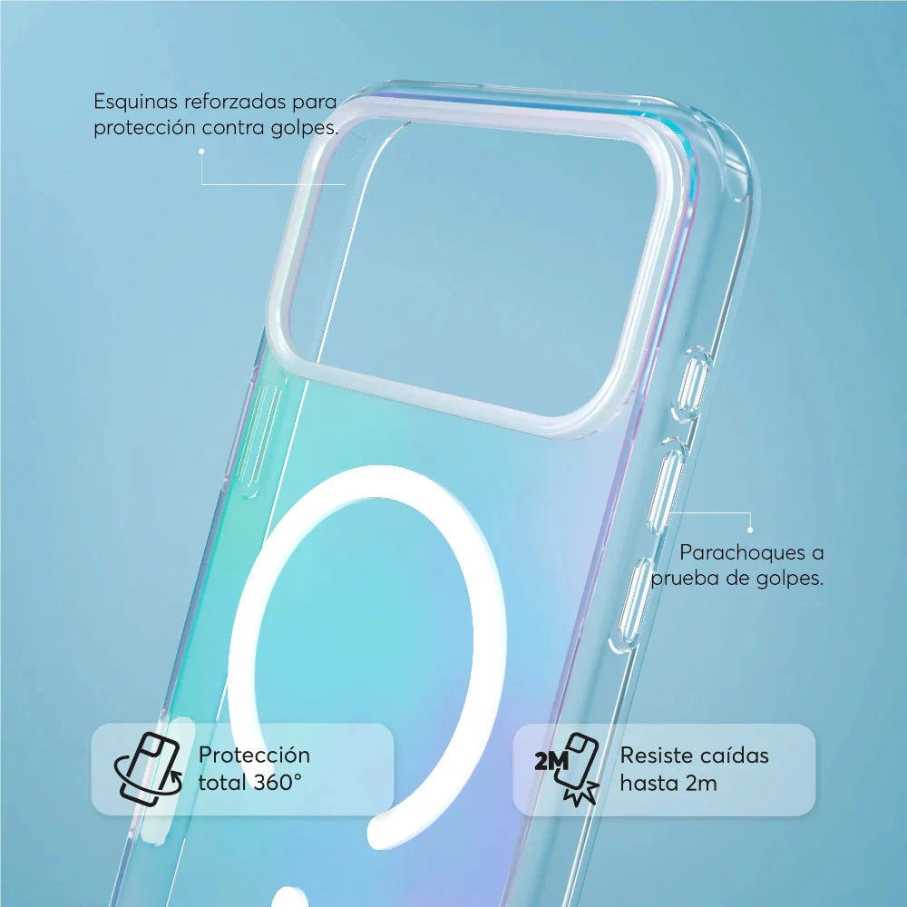 Case_NCO_SafeCase_Clear_con_MagSafe_para_iPhone_18_Pro_Max_Arcoíris_Imagen_posicion_3_iShop_Costa_Rica