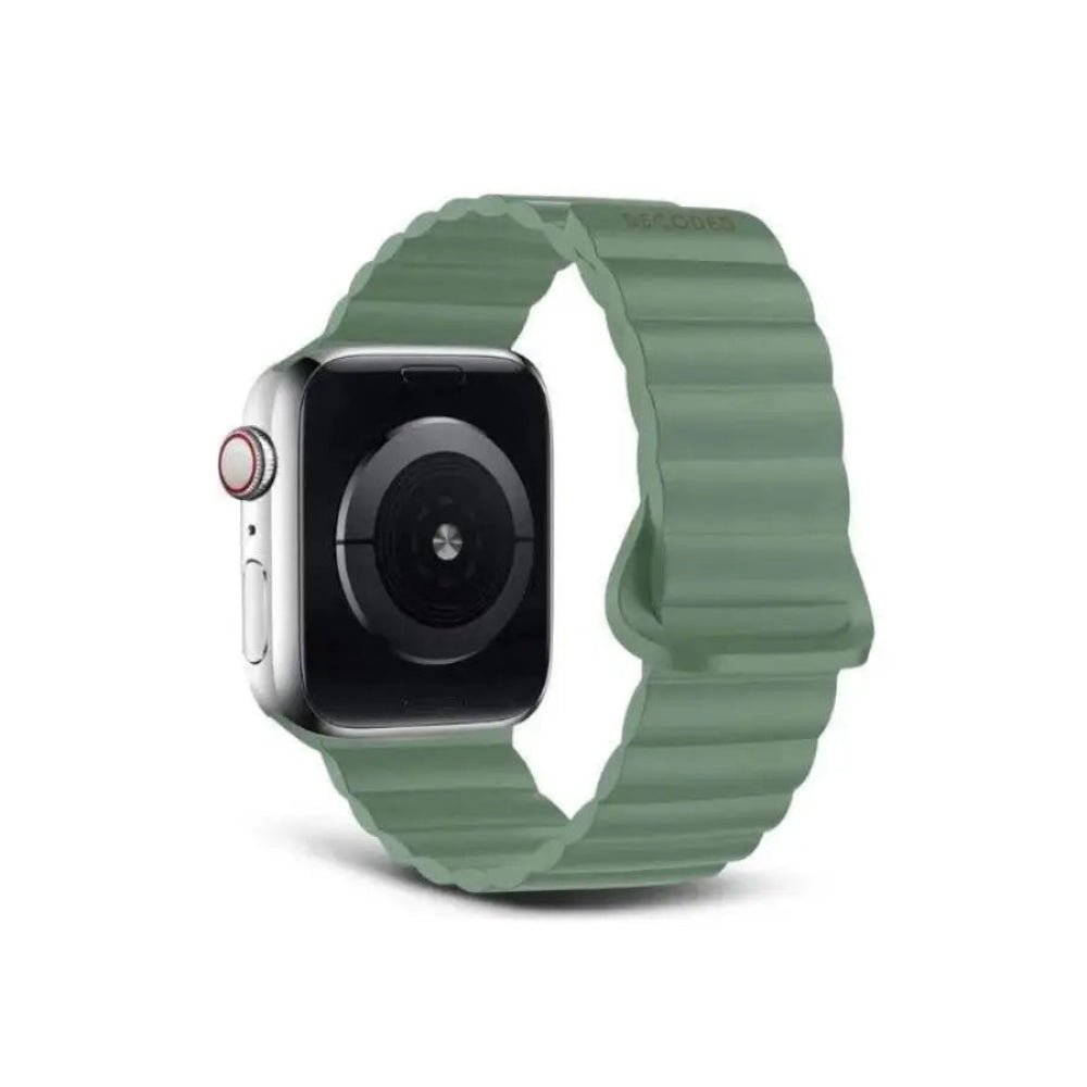Correa_DECODED_con_Traccion_Magnetica_para_Apple_Watch_42_44_45_49mm_Verde_Imagen_posicion_1_iShop_Costa_Rica