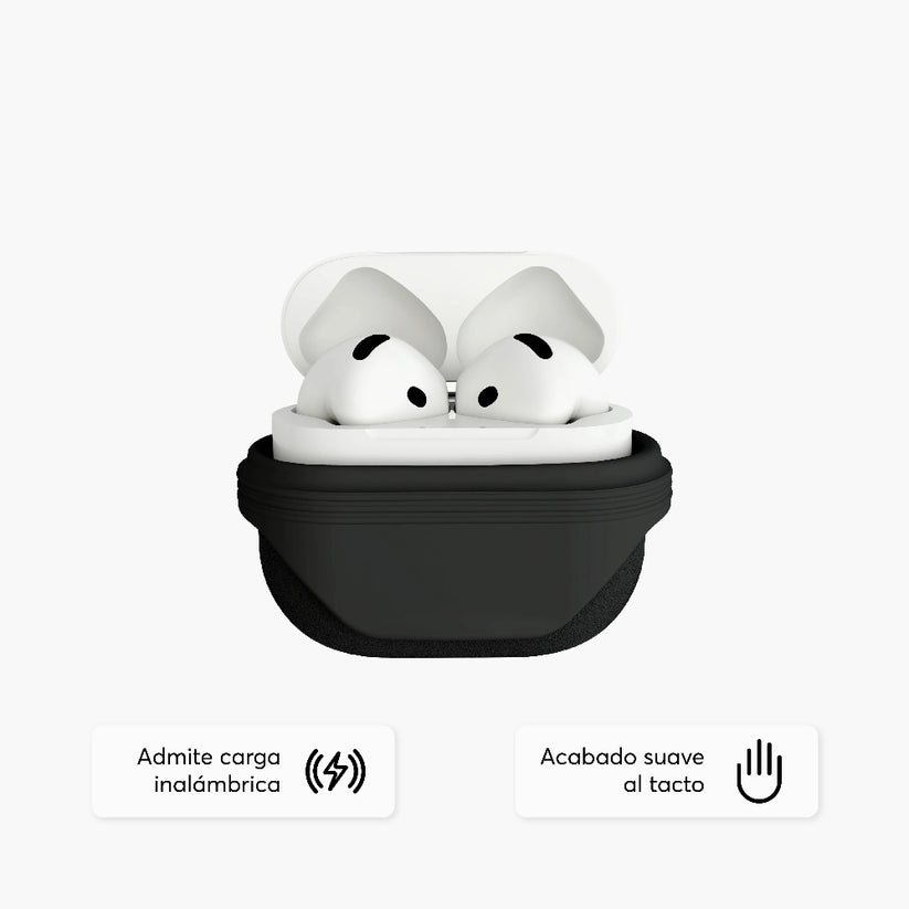 Case_NCO_SiliconeGuard_para_Airpods_4_Negro_Posición_2_iShop_Costa_Rica