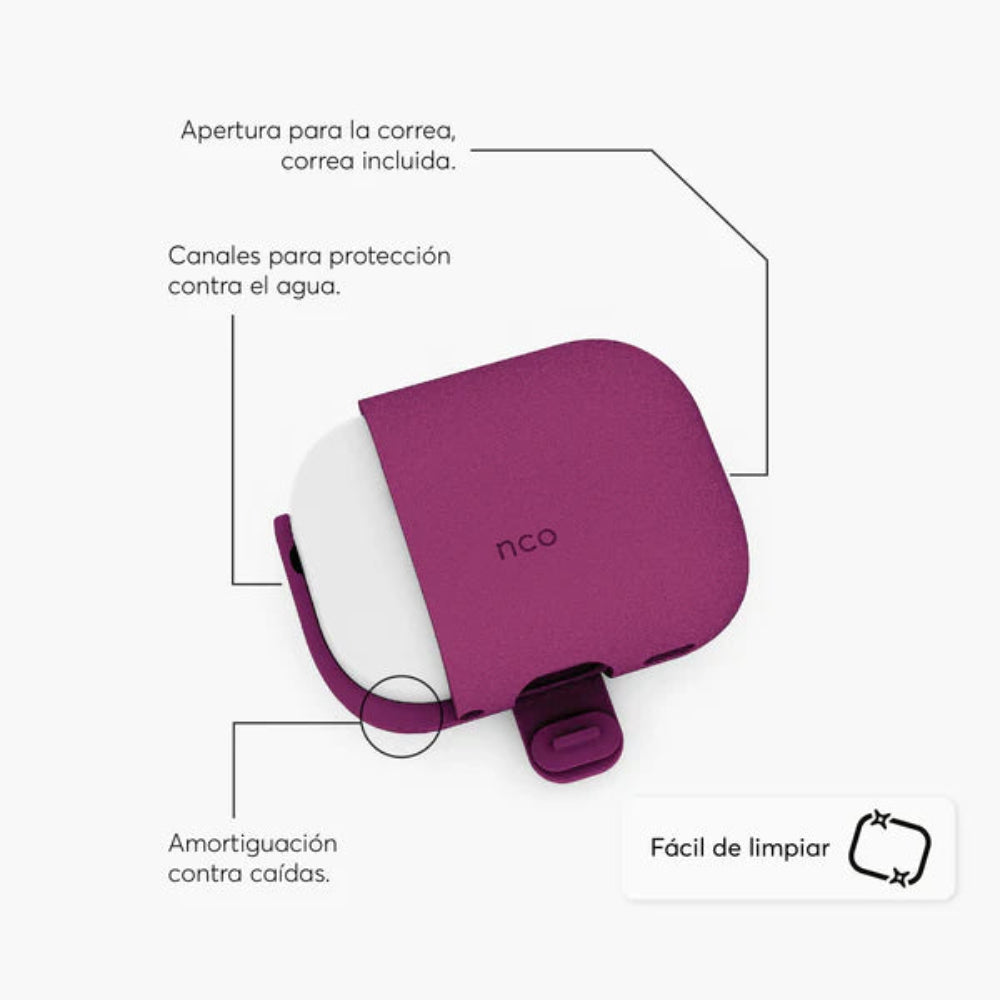 Case NCO SiliconeGuard para AirPods Pro 3 - Magenta