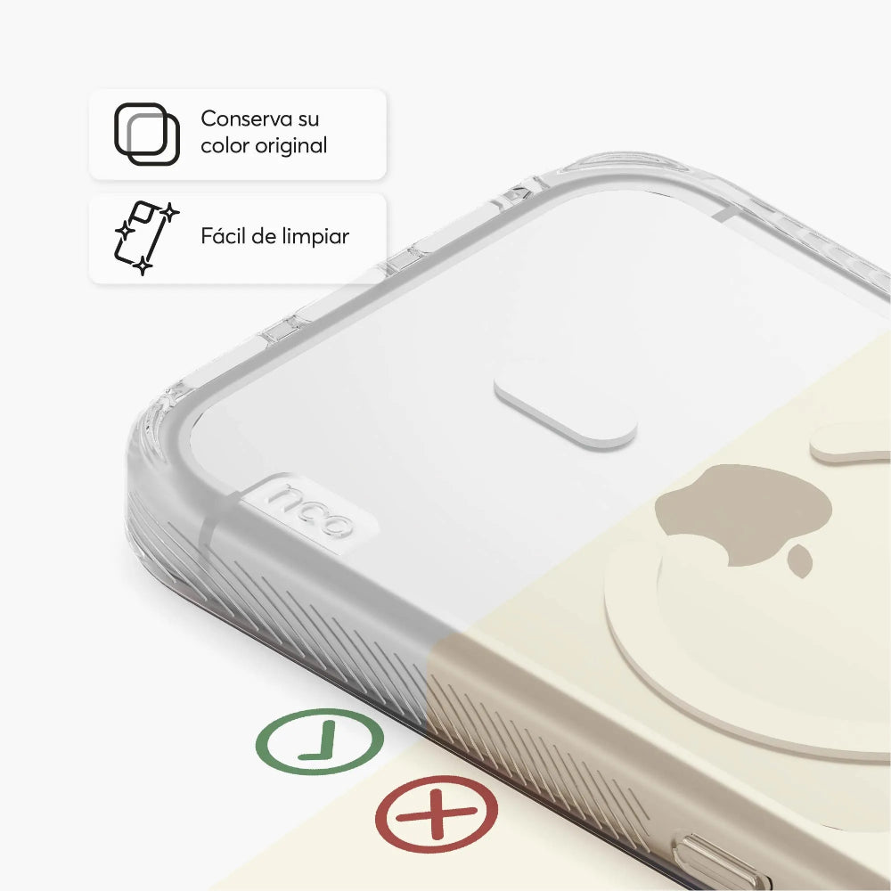 Case NCO SafeCase Force con MagSafe para iPhone 17 Pro - Transparente