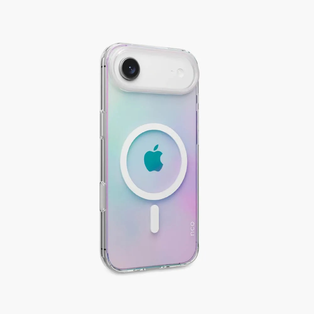 Case NCO SafeCase Clear con MagSafe para iPhone 17 Air - Arcoiris