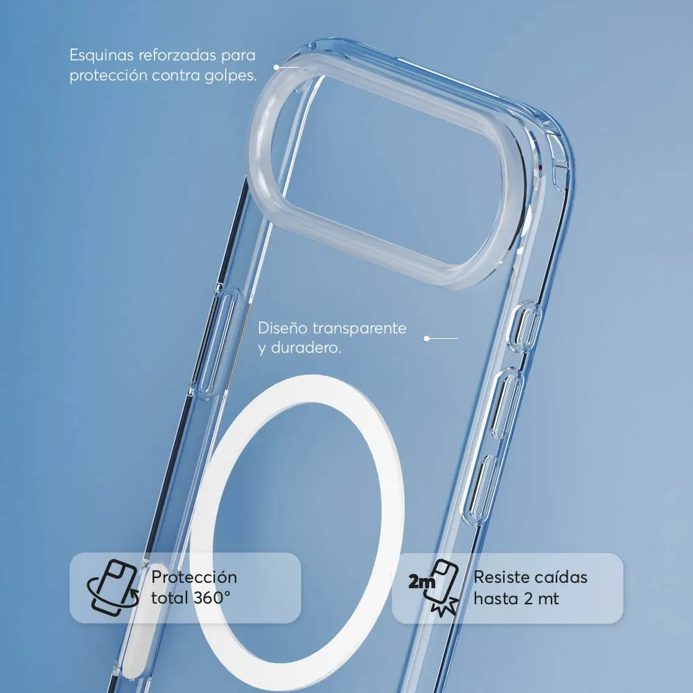Case NCO SafeCase para iPhone 17 Air con MagSafe - Transparente