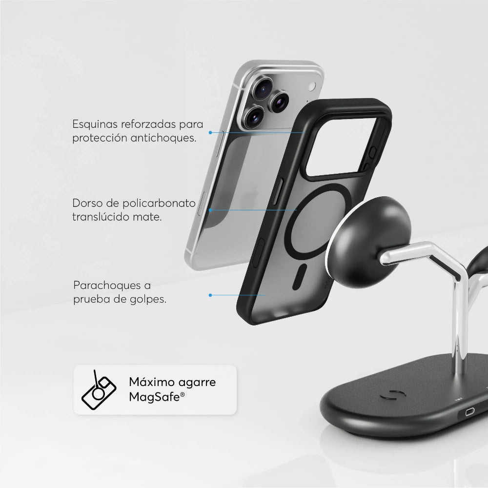 Case NCO SafeCase Lite para iPhone 17 Pro con MagSafe - Negro