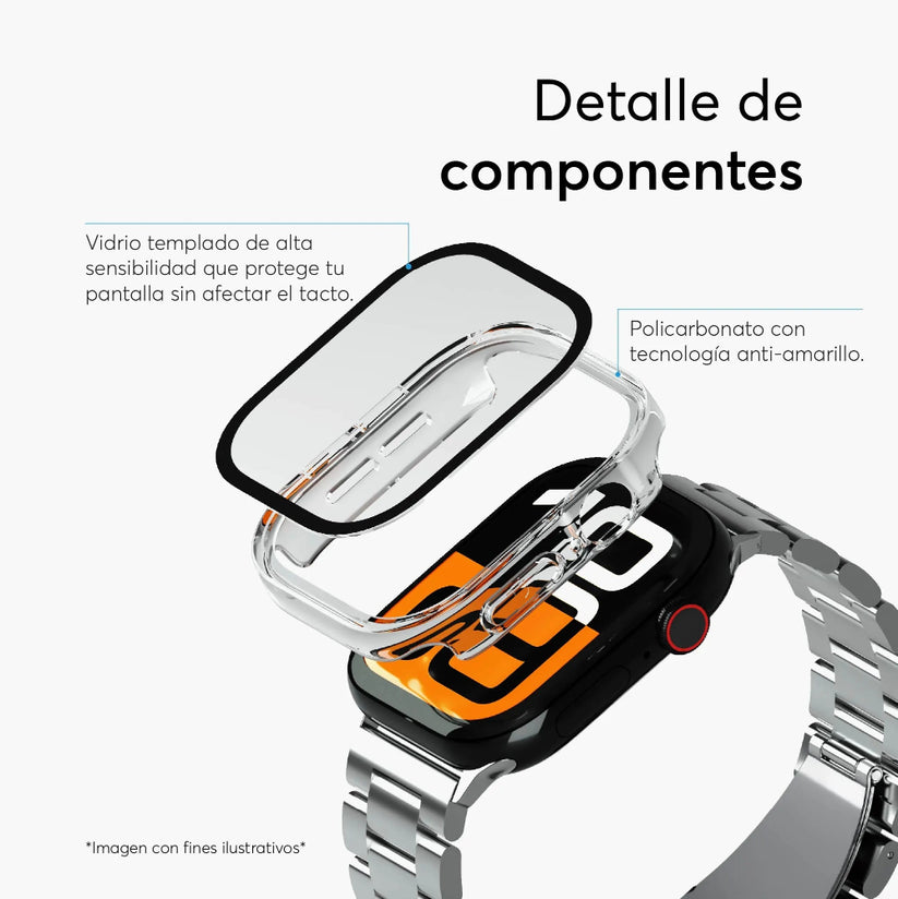 Case_NCO_ClearCase_Crystal_para_Apple_Watch_Series_11_10_42mm _Transparente_Posición_3_iShop_Costa_Rica