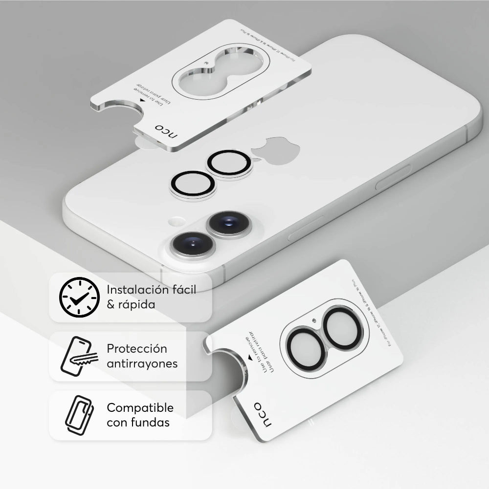 Protector de cámara NCO CamGuard Ring para iPhone 17 - Transparente