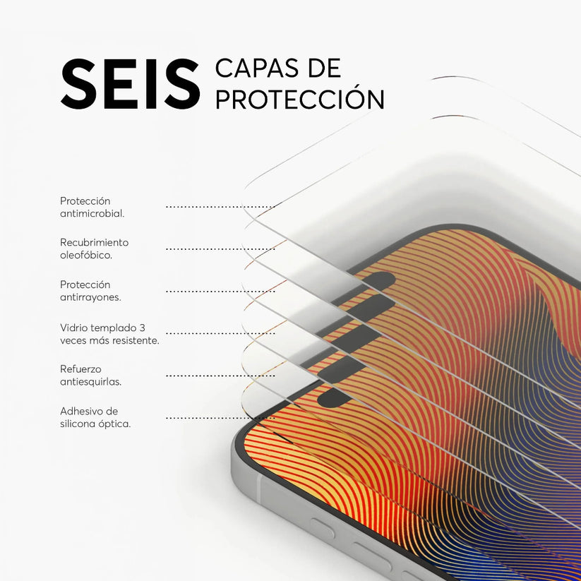 Protector_de_Pantalla_NCO_GlassGuard_ion+_para_iPhone_17_Transparente_Posición_4_iShop_Costa_Rica