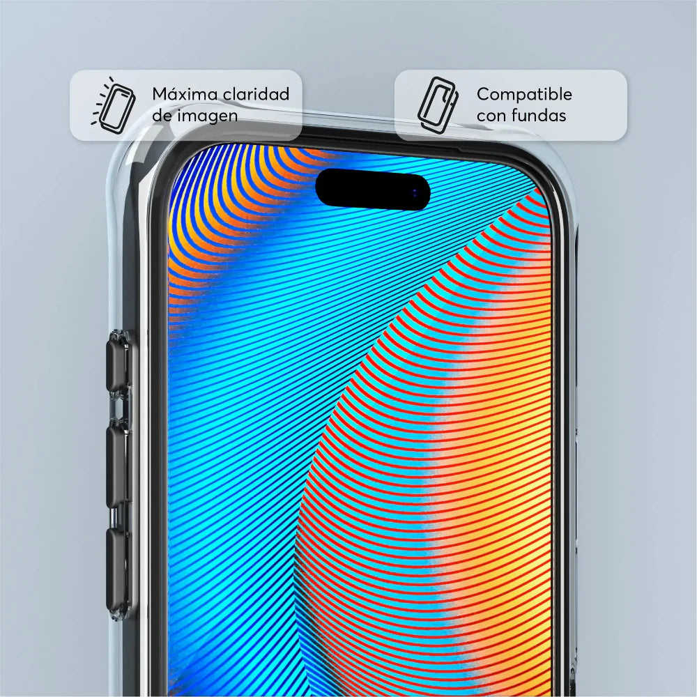 Protector de Pantalla NCO GlassGuard ion+ para iPhone 17 Pro - Transparente