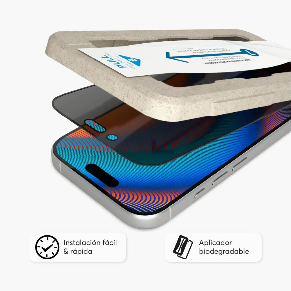 Protector de Pantalla NCO GlassGuard Privacy para iPhone 17 Pro Max - Negro