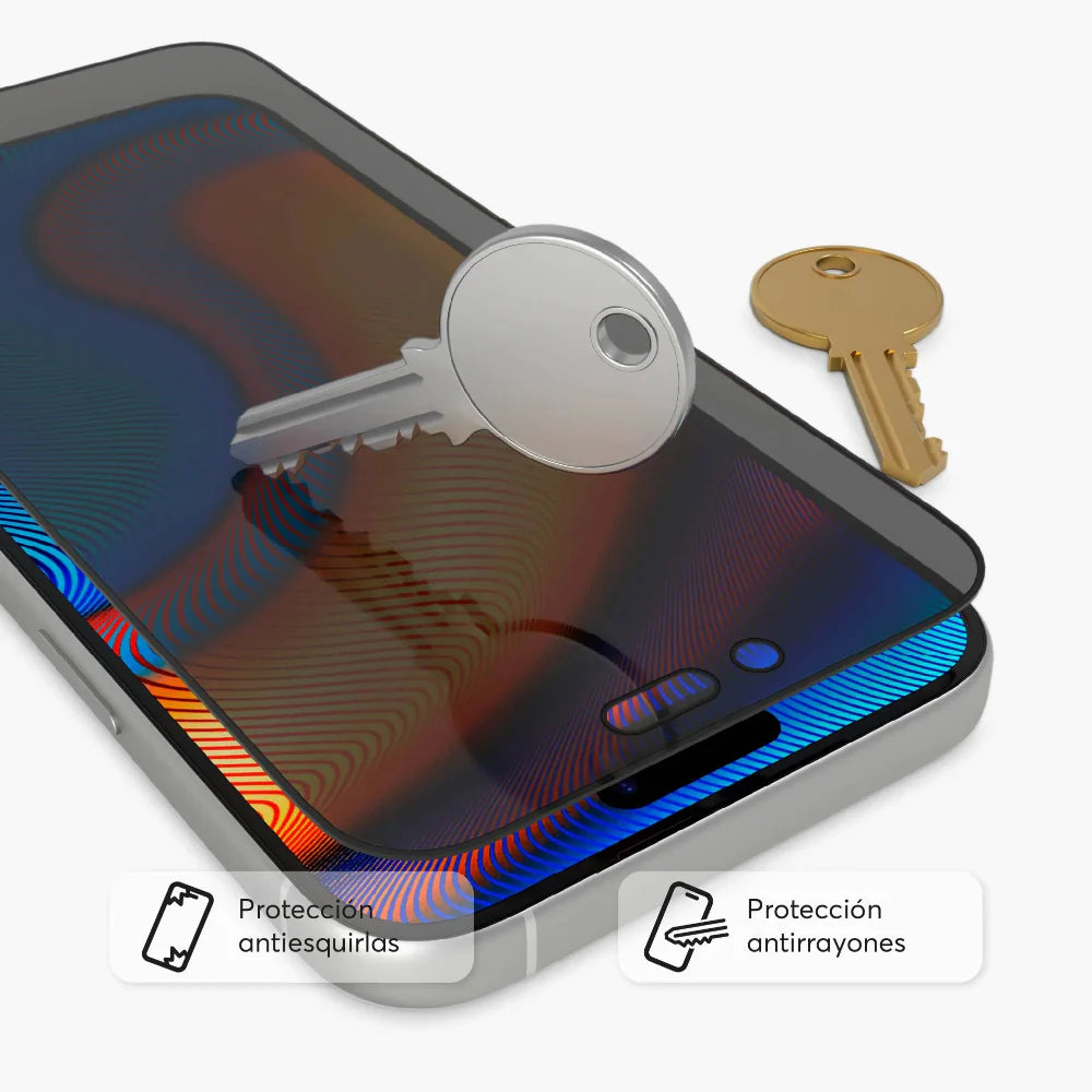 Protector de Pantalla NCO GlassGuard Privacy para iPhone 17 Pro Max - Negro