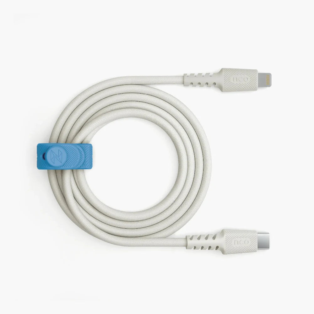 Cable PowerLite NCO USB-C a Lightning - Blanco