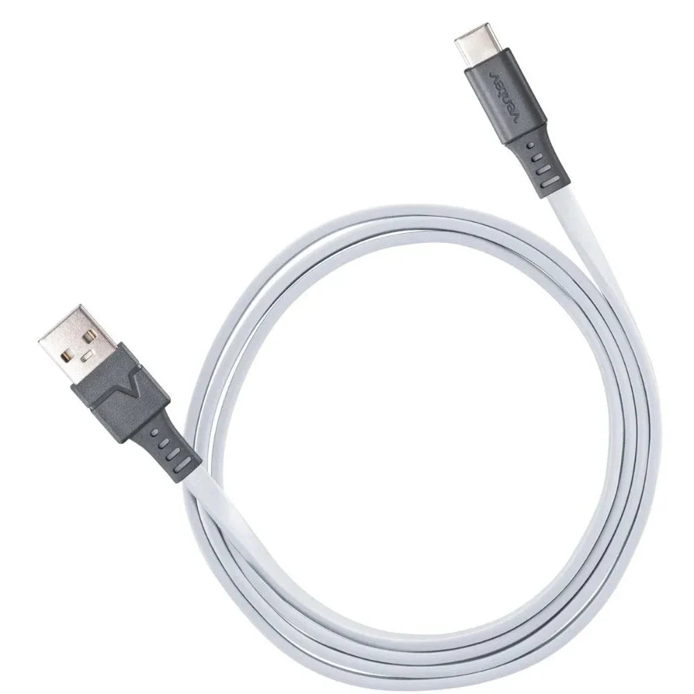 Cable Plano Ventev USB A a USB C 1m - Blanco