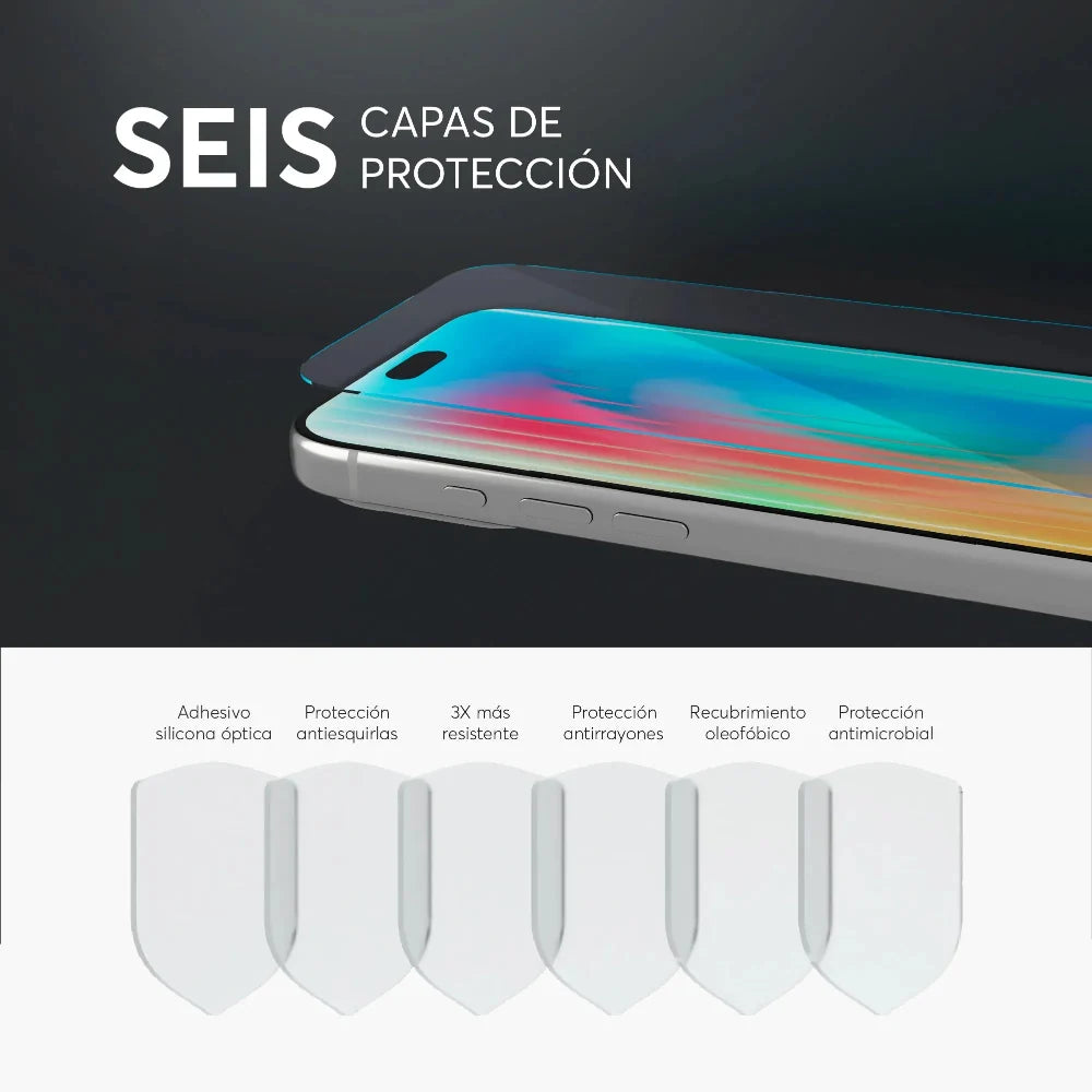 Protector_Pantalla_NCO_GlassGuard_ion+_iPhone_18_Pro_Transparente_Imagen_posicion_4_iShop_Costa_Rica
