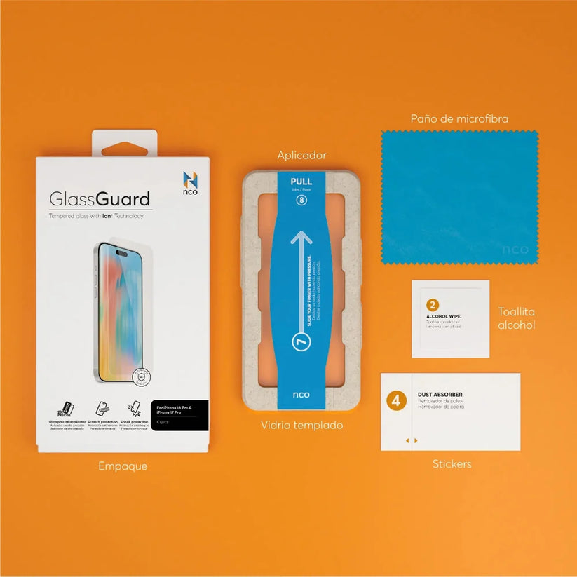 Protector_Pantalla_NCO_GlassGuard_ion+_iPhone_18_Pro_Transparente_Imagen_posicion_8_iShop_Costa_Rica
