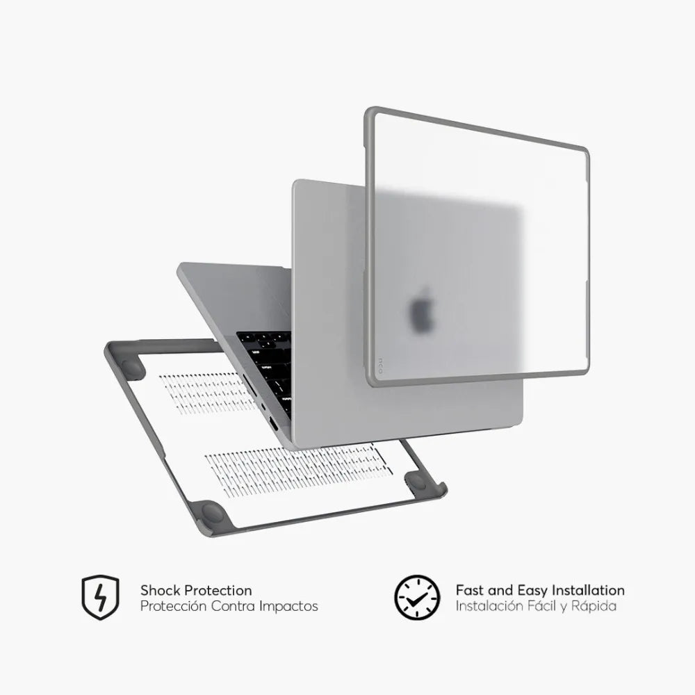 Hardcase Shock NCO para MacBook Pro 16 (M1, M2, M3, M4, M5) - Gris