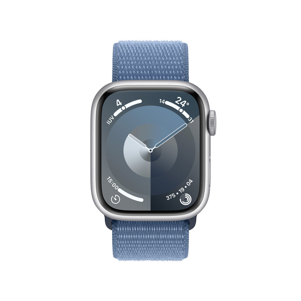 Watch_S9_GPS_41mm_Silver_Aluminum_Winter_Blue_Sport_Loop_PDP_Image_Position-2__COES