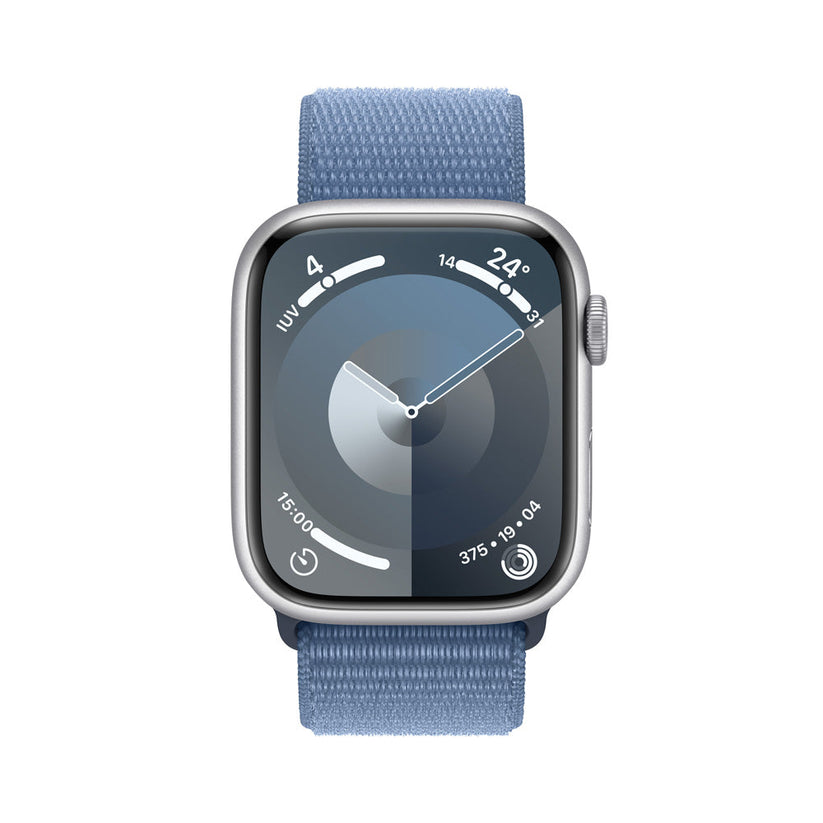 Watch_S9_GPS_45mm_Silver_Aluminum_Winter_Blue_Sport_Loop_PDP_Image_Position-2__COES