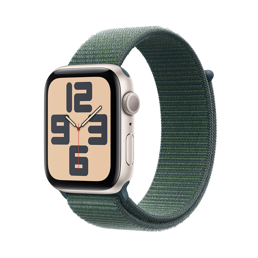 Apple_Watch_SE_44mm_GPS_Starlight_Aluminum_Sport_Loop_Lake_Green_PDP_Image_Position_1__COES