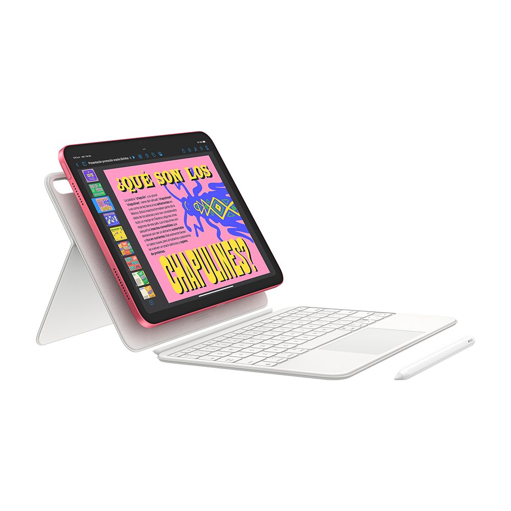 iPad 11 Chip A16 - 256GB - Azul + Lápiz Óptico ZAGG Pro Stylus 2 con punta - Blanco