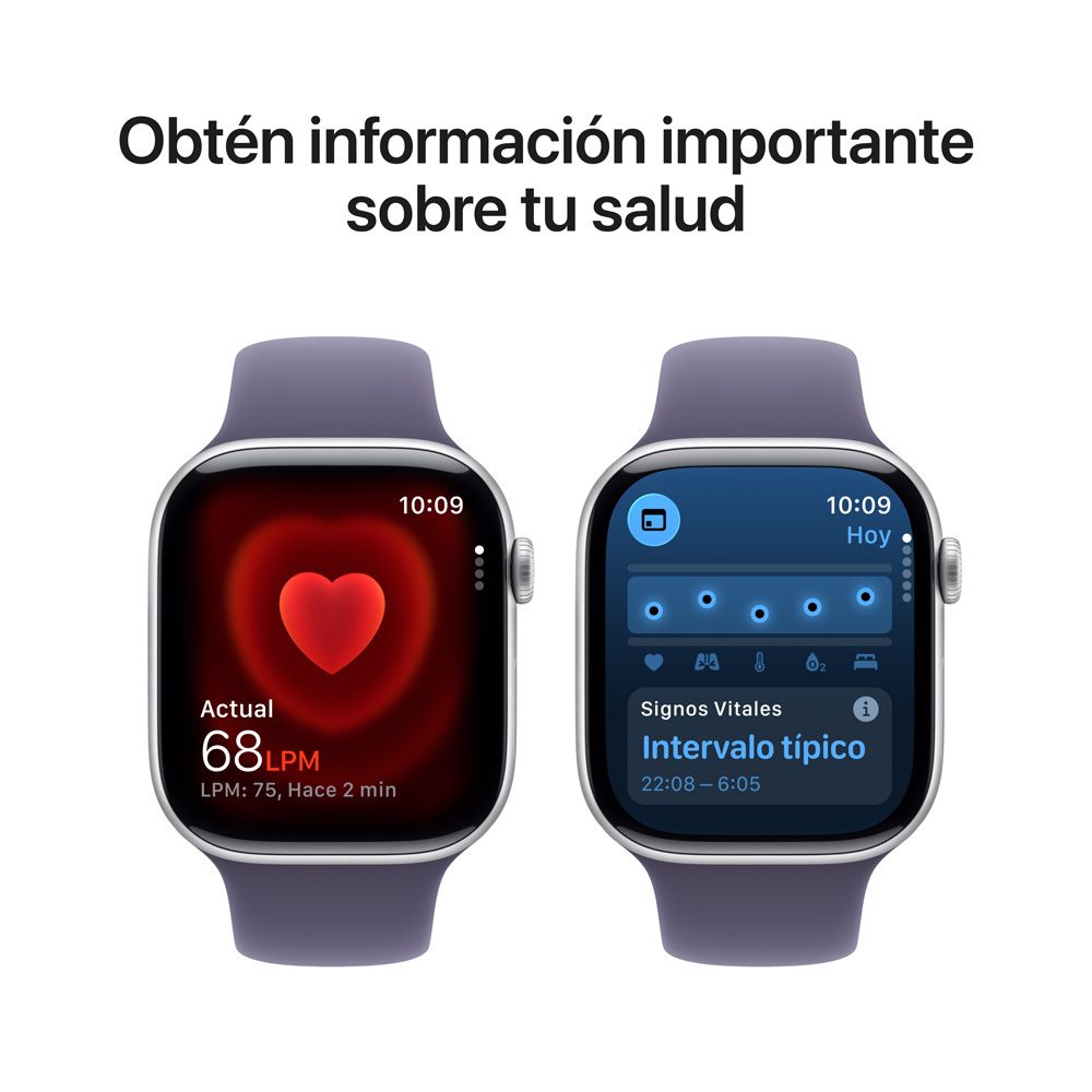Apple Watch Series 11 GPS • Caja de aluminio color plata de 46 mm