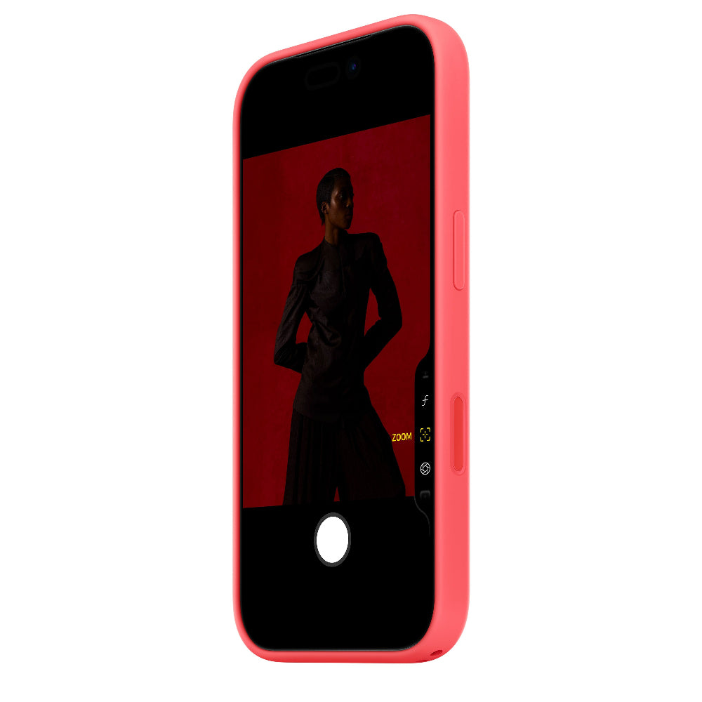 Funda de silicón con MagSafe para el iPhone 17 Pro Max – Color guayaba brillante
