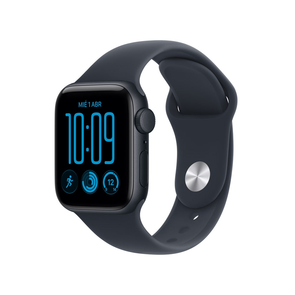 Apple_Watch_SE_3_GPS_caja_de_aluminio_color_medianoche_de_40_mm_correa_deportiva_azul_marino_S_M_Imagen_posicion_1_iShop_Costa_Rica