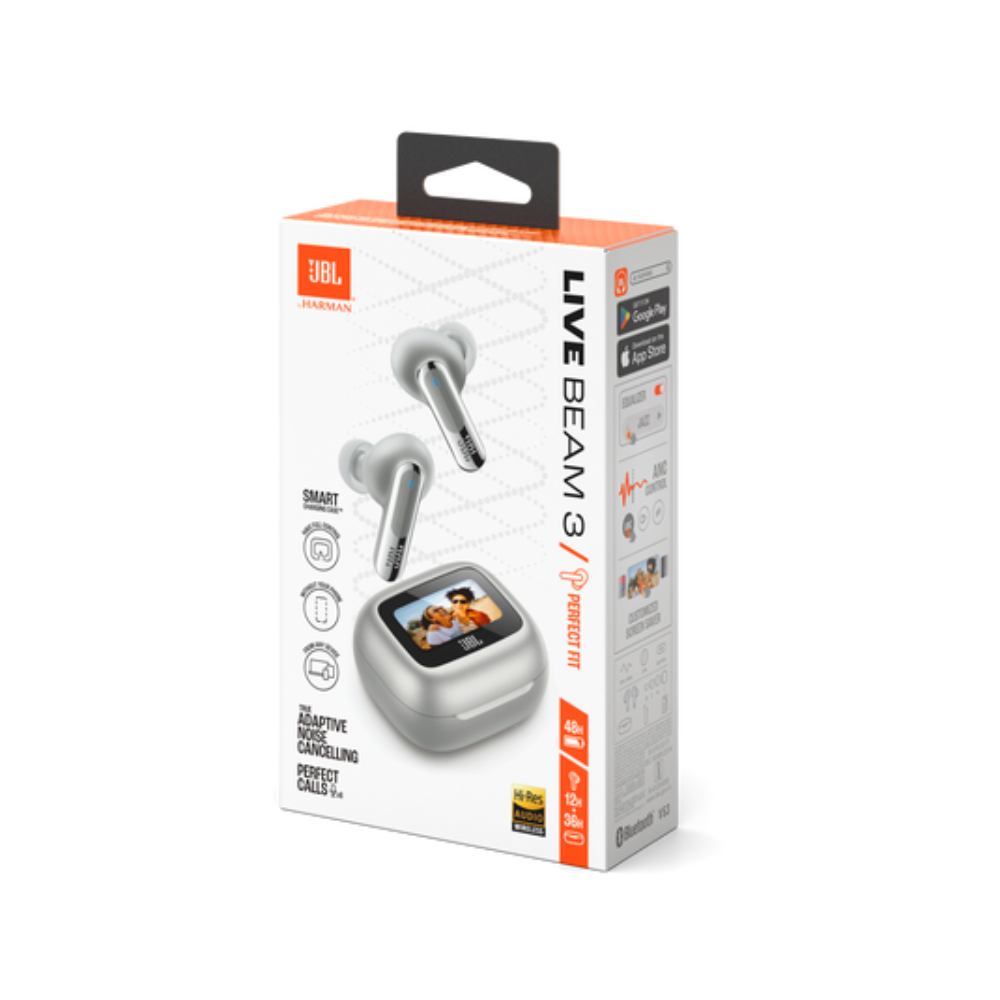 Audífonos JBL Live Beam 3 NC Inálambricos - Plata