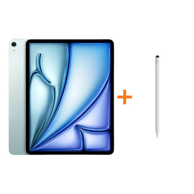 iPad Air 11 Chip M3 - 128GB - Azul + Lápiz Óptico ZAGG Pro Stylus 2 con punta - Blanco