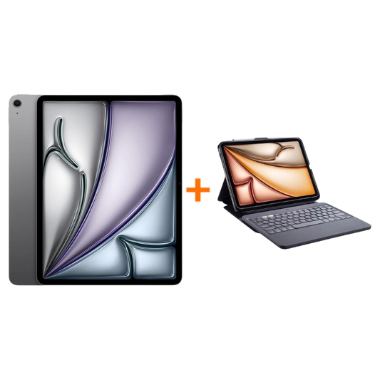 iPad Air 13 M3 128GB - Gris Espacial + Teclado Zagg con funda Pro Keys 2 para iPad Air 13 - Negro
