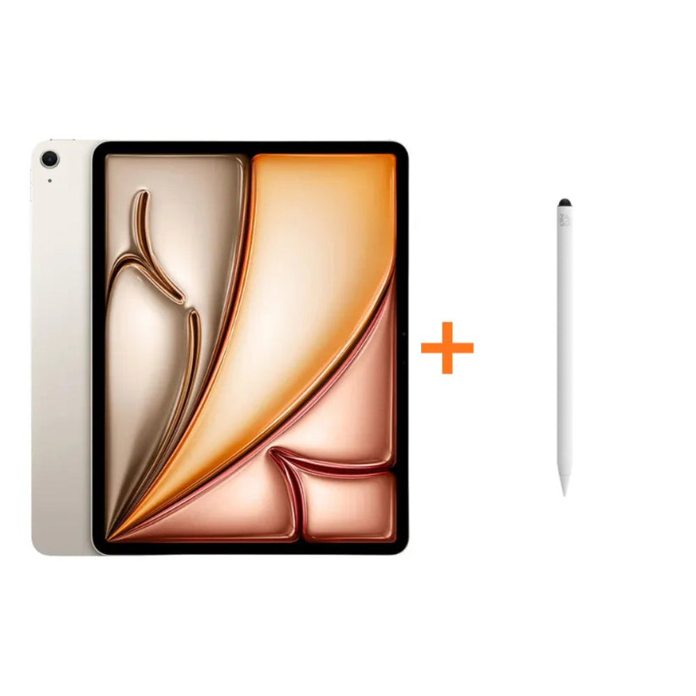 iPad Air 13 Chip M3 - 128GB - Blanco Estrella + Lápiz Óptico ZAGG Pro Stylus 2 con punta - Blanco