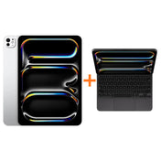 iPad Pro 11 Chip M5 - 256GB - Plata + Case con Teclado Apple Magic Keyboard para iPad Pro 11 Inglés - Negro