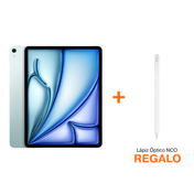 iPad Air de 13 pulgadas Wi-Fi 128 GB - Azul (M4) + Lápiz Óptico NCO Stylus SmartPen con punta  - Blanco