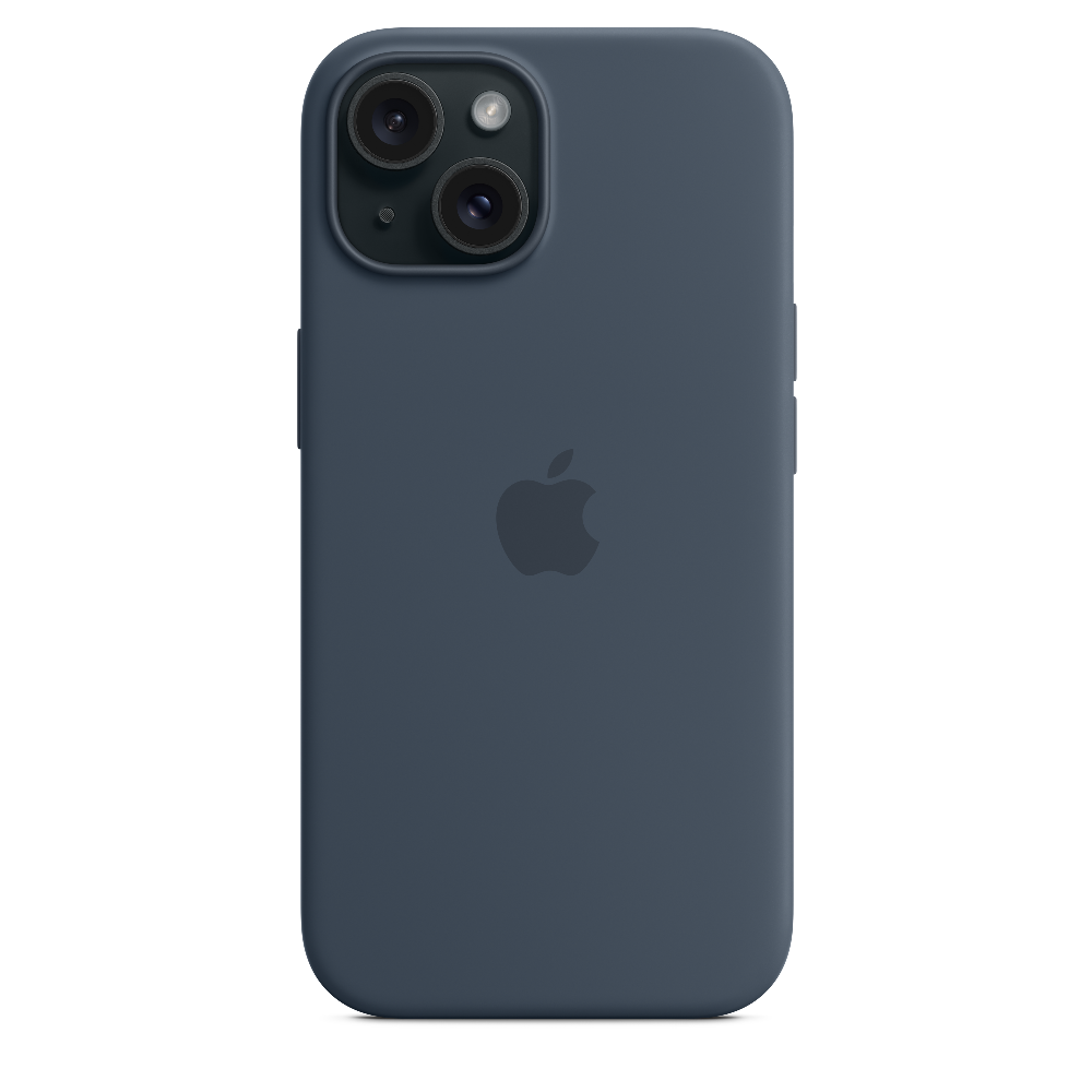 Funda _de _silicón_Apple_con_MagSafe_para_el_iPhone 15_Azul_tormenta_Posición_5_iShop_Costa_Rica