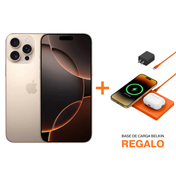 iPhone 16 Pro Max - 512GB - Titanio del Desierto + Base de Carga Inalámbrica Belkin con MagSafe