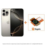iPhone 16 Pro Max - 512GB - Titanio Natural + Base de Carga Inalámbrica Belkin con MagSafe