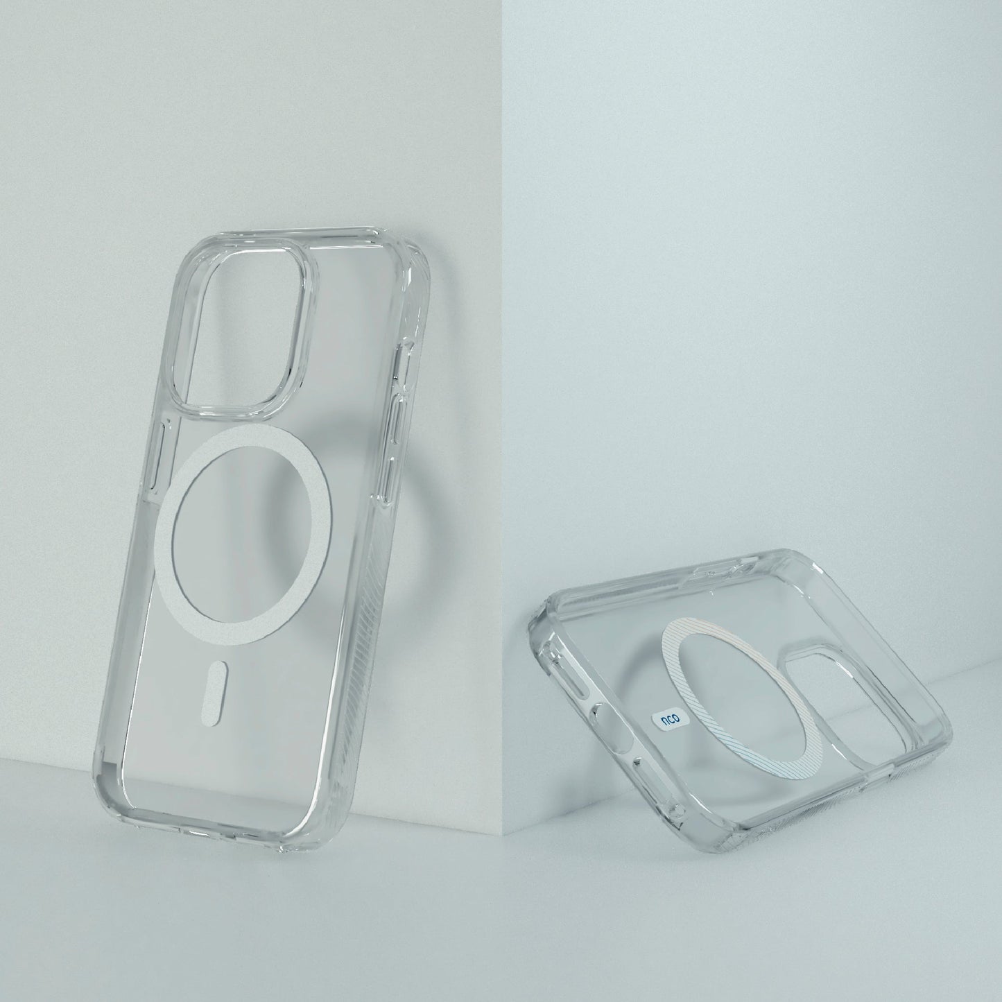 Case NCO SafeCase Force para iPhone 15 Pro con MagSafe - Transparente