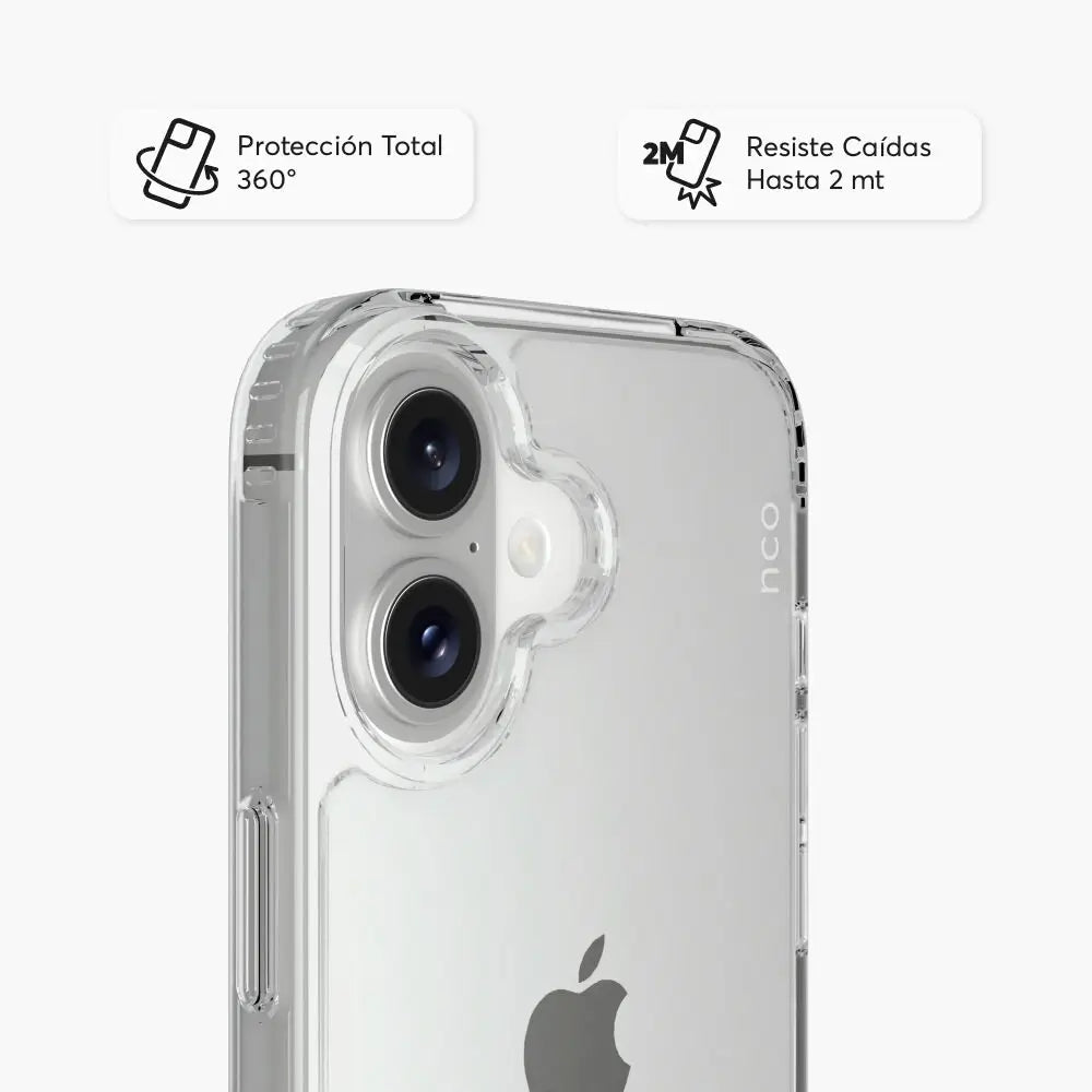 Case NCO SafeCase Clear para iPhone 16 - Transparente