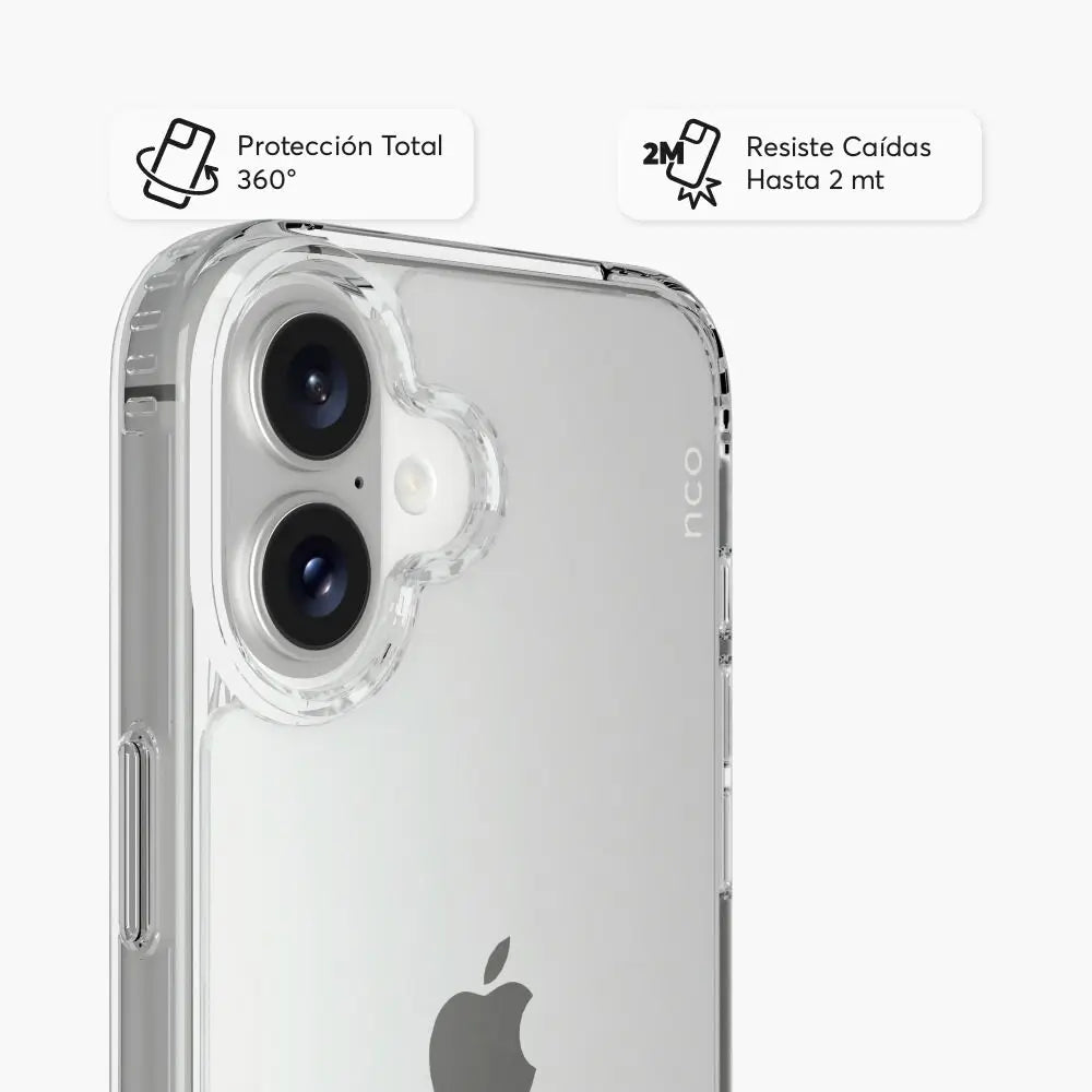 Case NCO SafeCase Clear para iPhone 16 Plus - Transparente