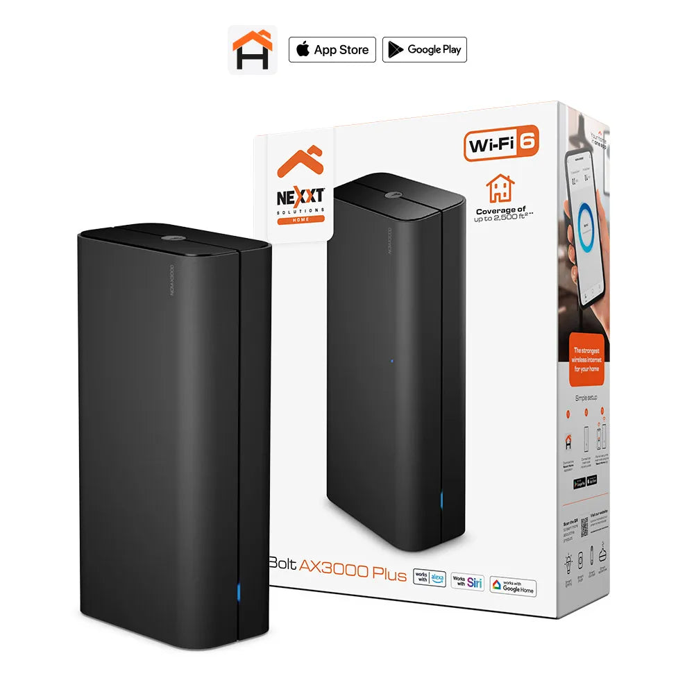 Router Inalámbrico Nexxt Bolt AX3000 Plus - Negro