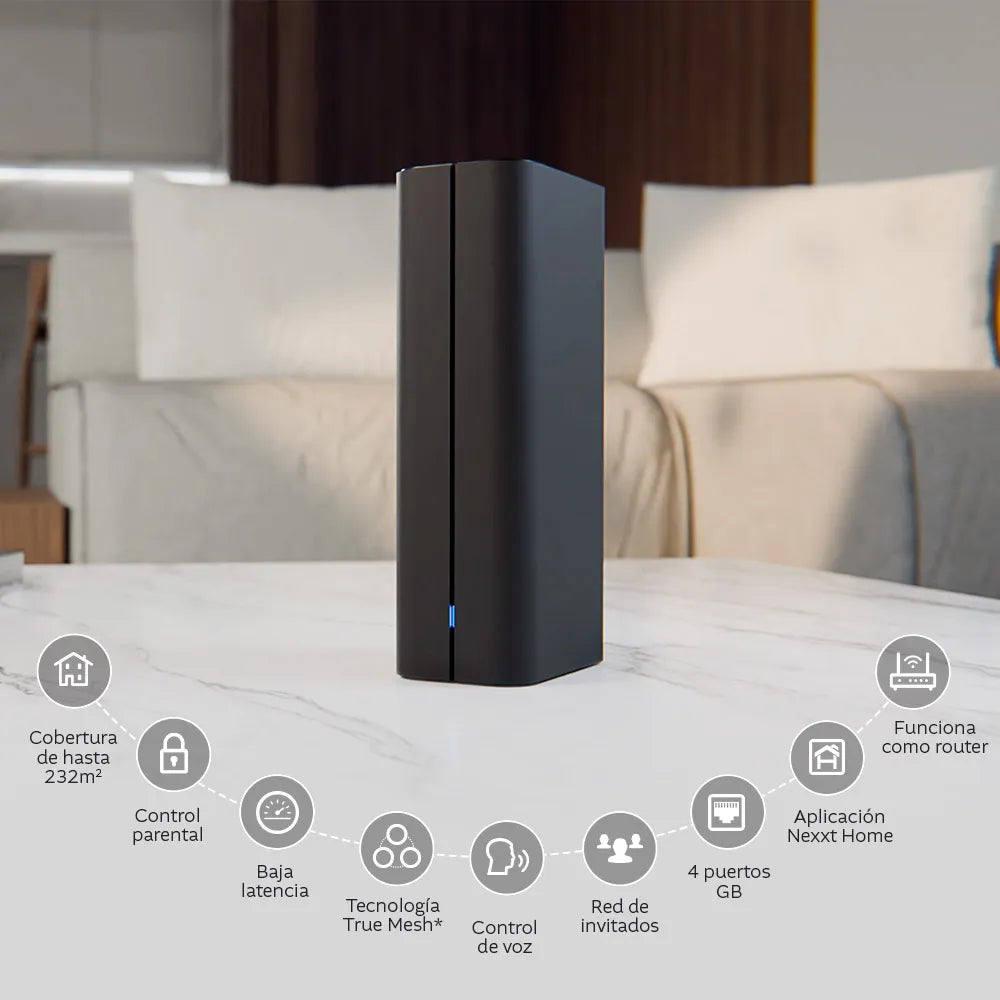 Router Inalámbrico Nexxt Bolt AX3000 Plus - Negro