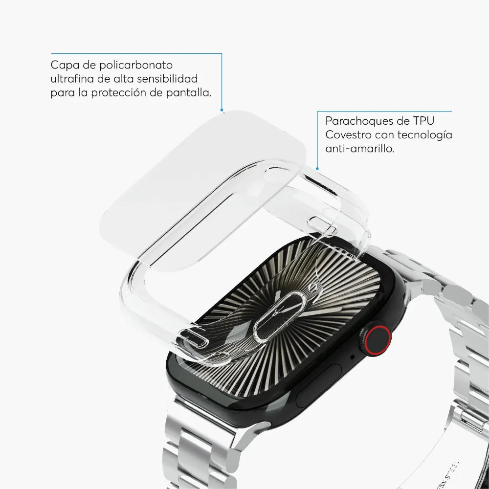 Case 360 NCO para Apple Watch 46mm - Transparente