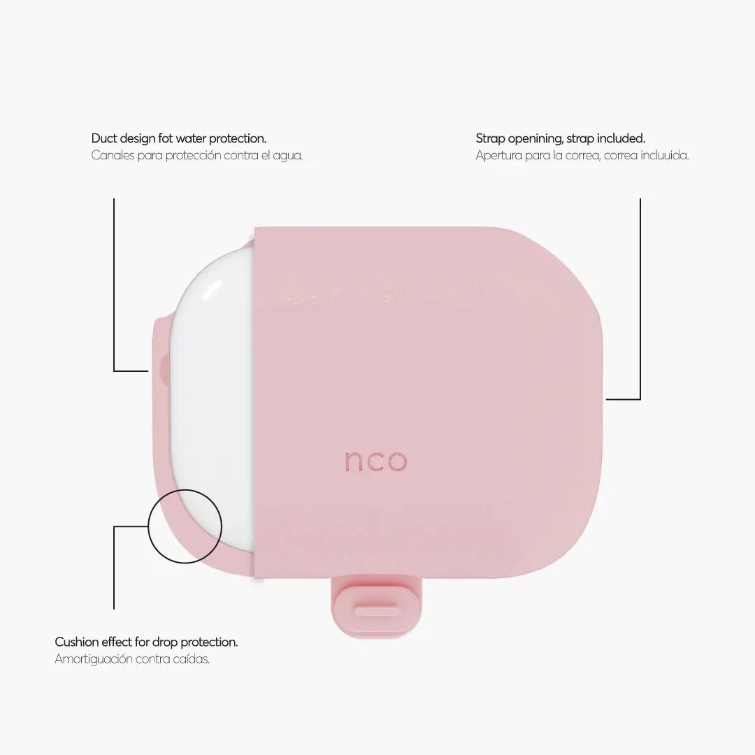 Case NCO SiliconeGuard para AirPods Pro 2da Generación - Oro Rosa