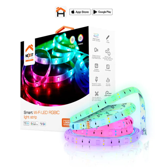 Cinta LED Inteligente RGBIC Nexxt Wi-FI de 5m - Multicolor