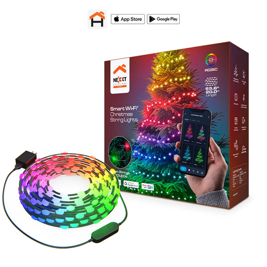 Luces Nexxt Navideñas Inteligentes Wi-Fi LED 2m - Multicolor