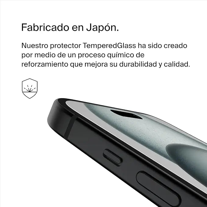 Protector de Pantalla Belkin OVR Antimicrobial para iPhone 15 Pro